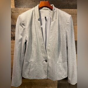 WHBM White House Black Market Light Gray Blazer Size 14